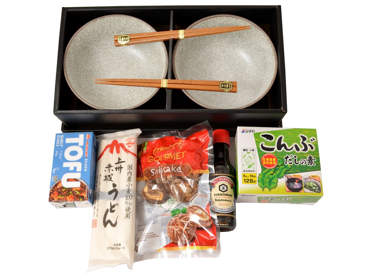 Set na přípravu udon polévky + set misek