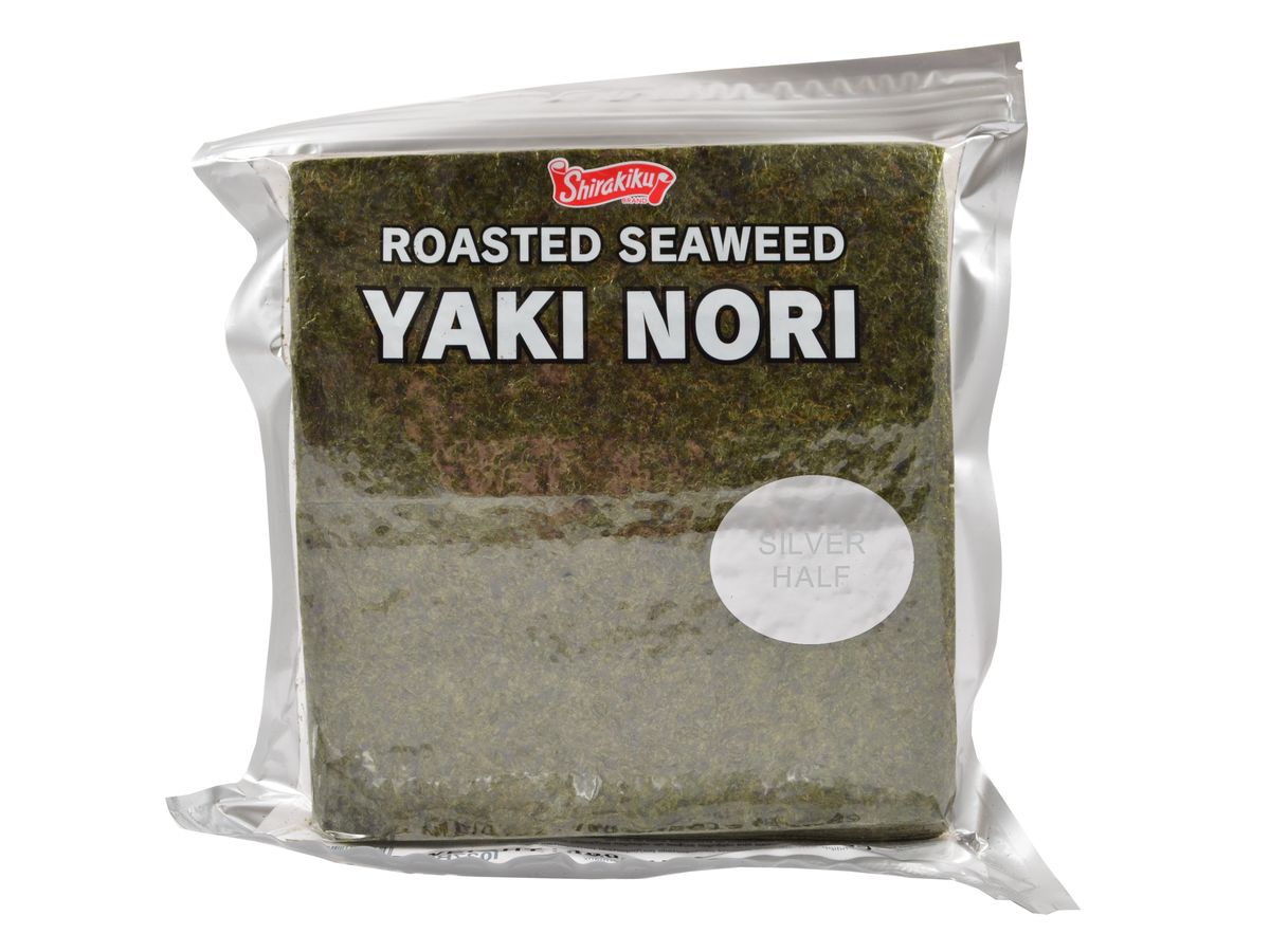 Shirakiku Řasy Nori silver půlené, 130 g