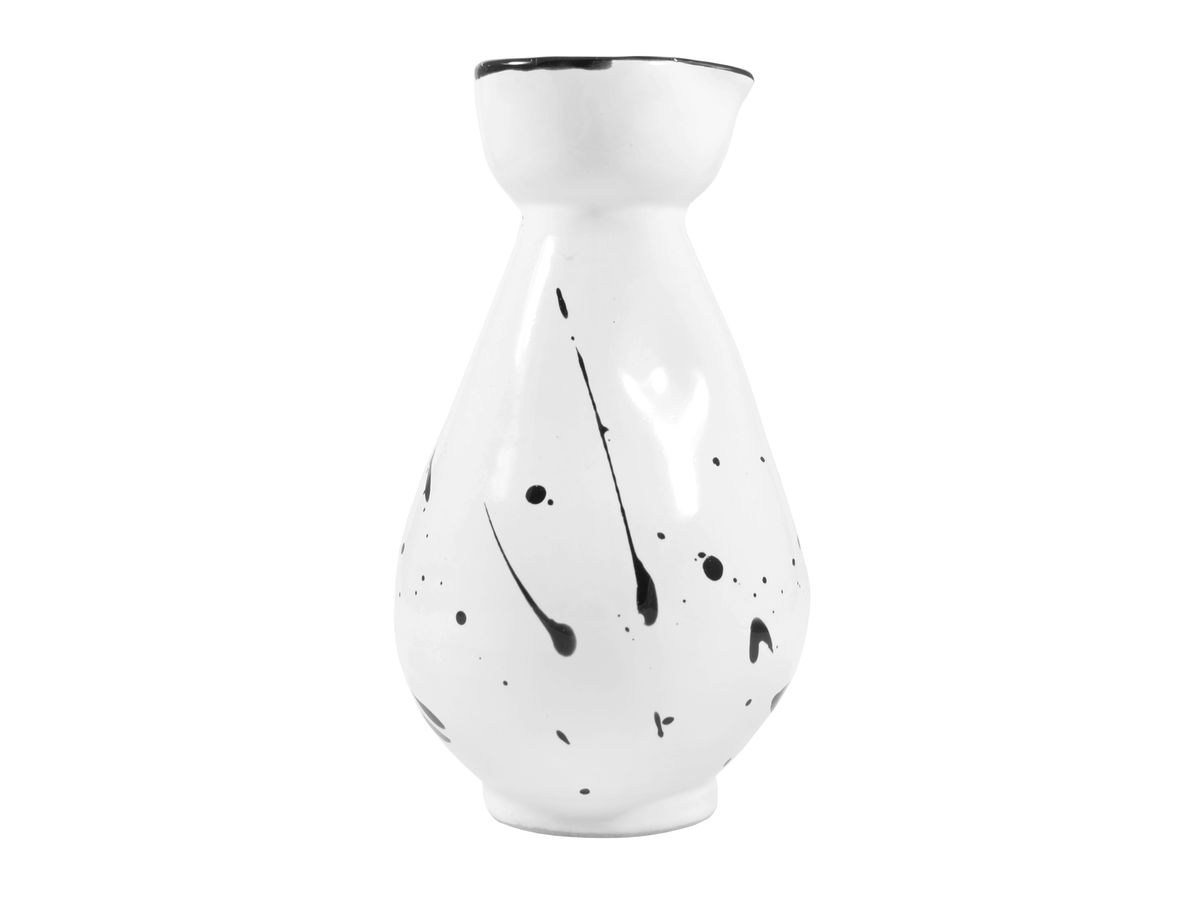 Karafa na sake bílá se zdobením, 250 ml