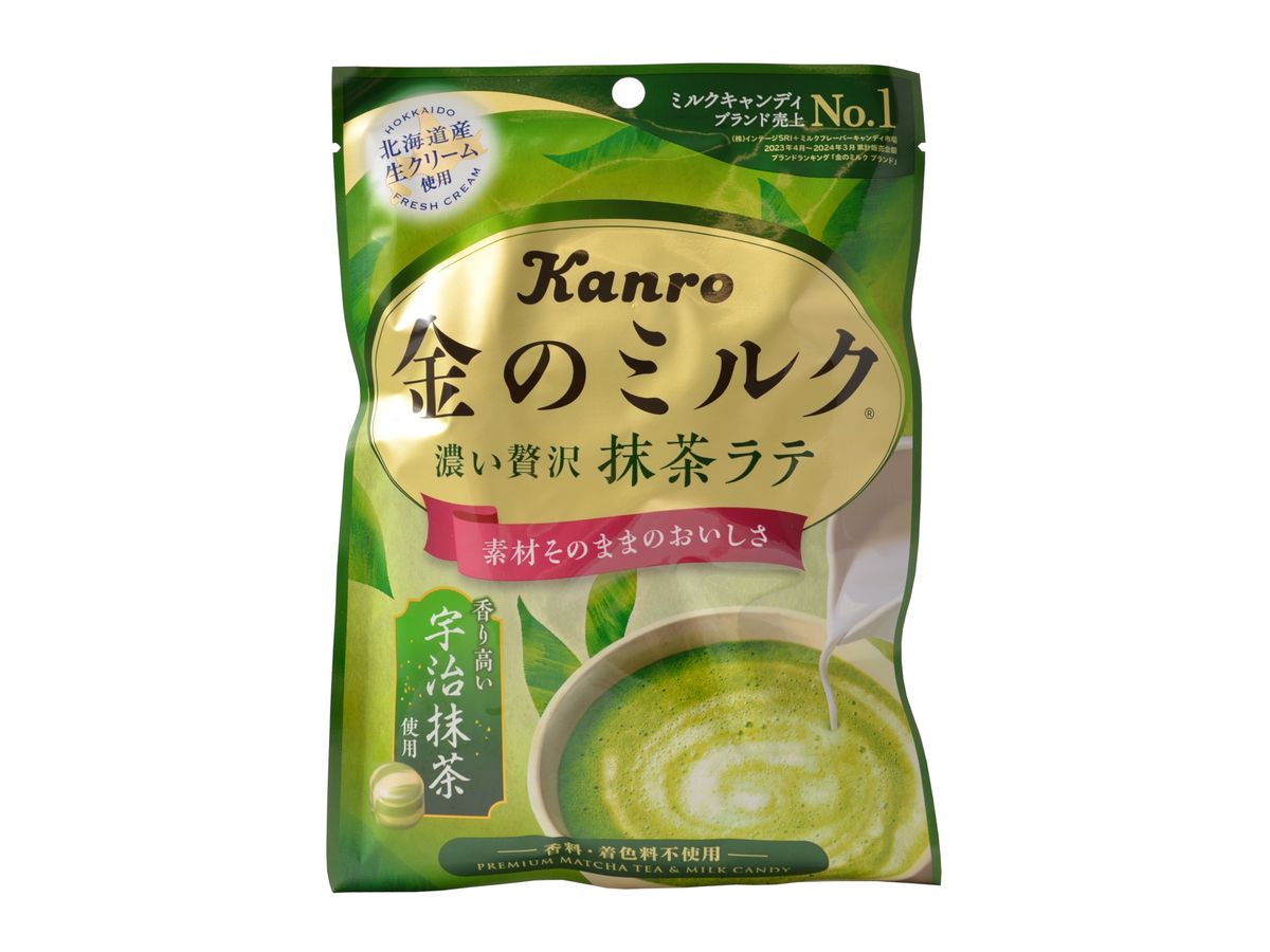 Kanro Gold Milk candy matcha latte, 61 g