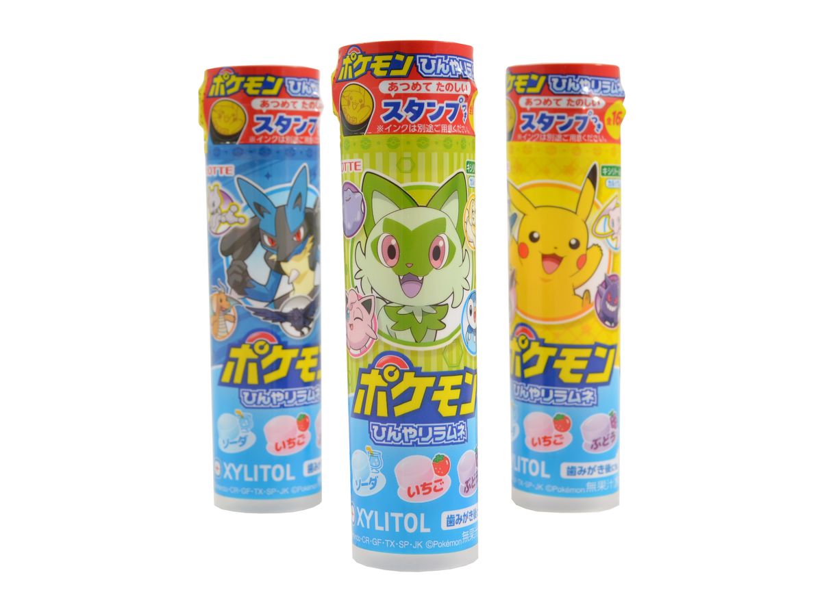 Lotte Xylitol Pokemon cool ramune candy, 26 g