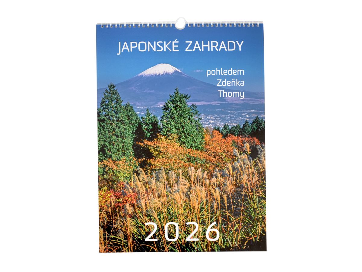 Nástěnný kalendář Japonské zahrady pohledem Zdeňka Thomy